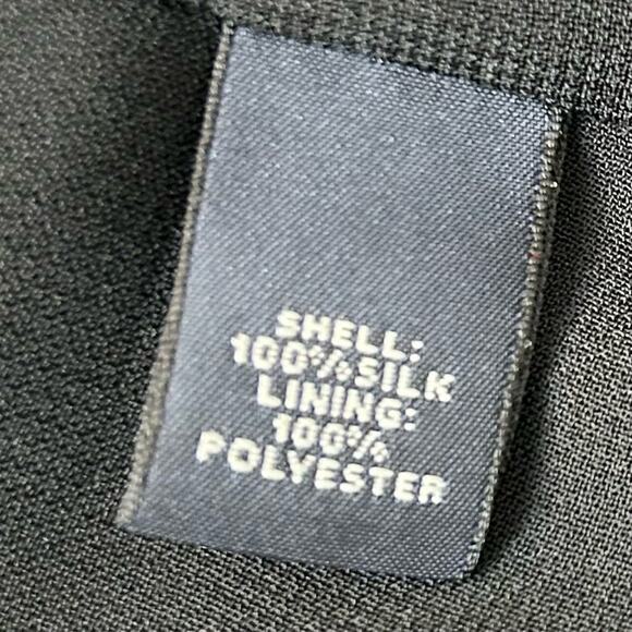 Banana Republic Black Silk Skirt Womens Size 4 Lined Mini Feminine Flowy Flirty - Picture 5 of 8